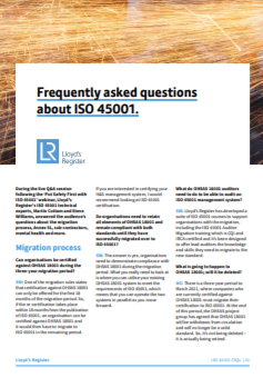 iso45001 faq